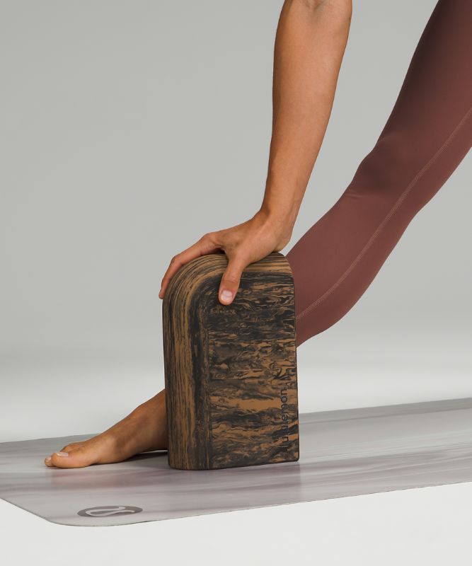 Equipo Lululemon Inner Flow Yoga Block Marble Accessories Grises Oscuro Marrom | 75394-DTKZ