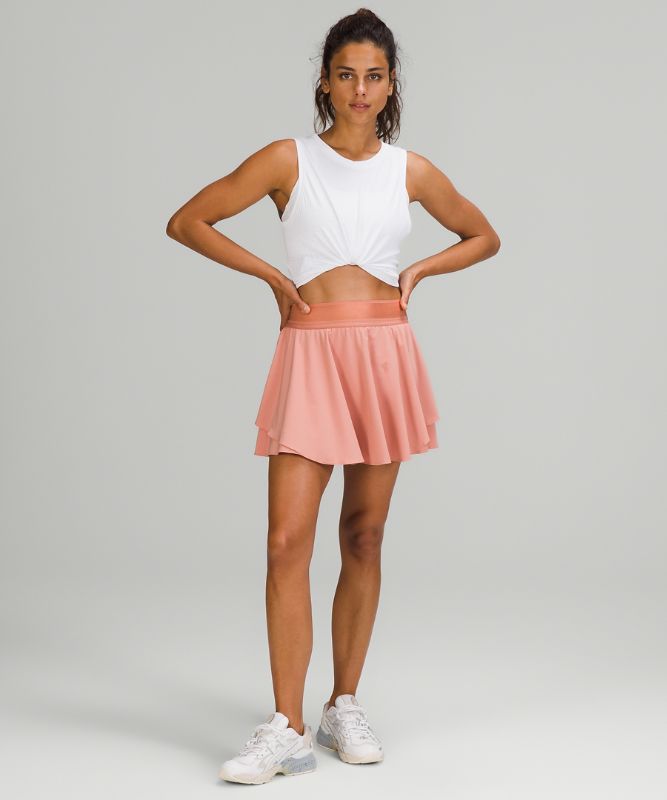 Falda Lululemon Court Rival HR Skirt Long Mujer Rosas | 30847-TMYD