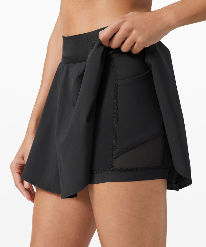 Falda Lululemon Court Rival High-Rise Skirt Mujer Negros | 04376-NFYQ