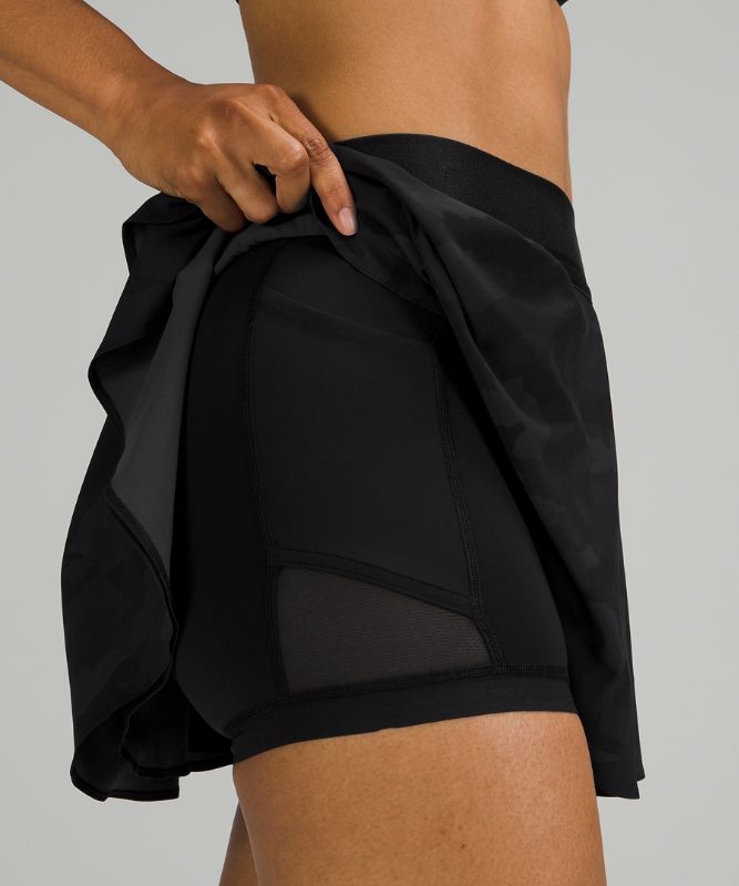 Falda Lululemon Court Rival High-Rise Skirt Mujer Camuflados Negros Multicolor Negros | 06354-FJWS