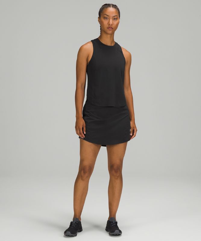 Falda Lululemon Essential HR Run Skirt Long Mujer Negros | 67324-PXCJ