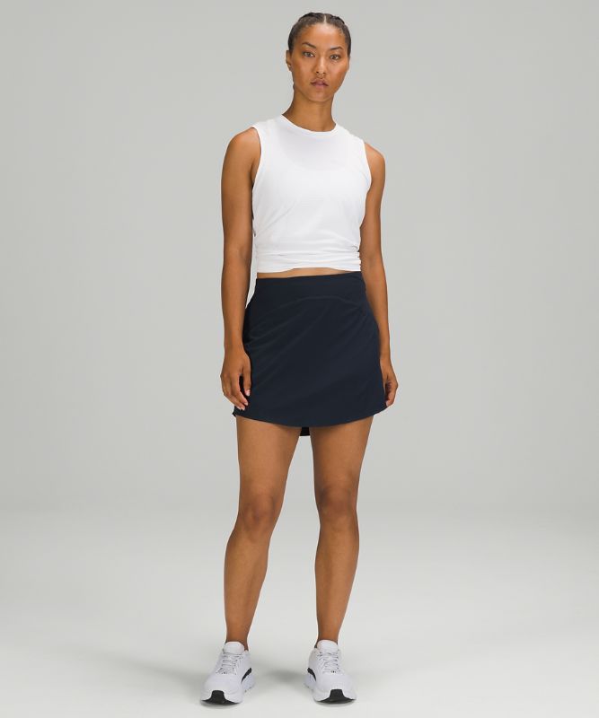 Falda Lululemon Essential HR Run Skirt Long Mujer Azul Marino | 27104-FGDO