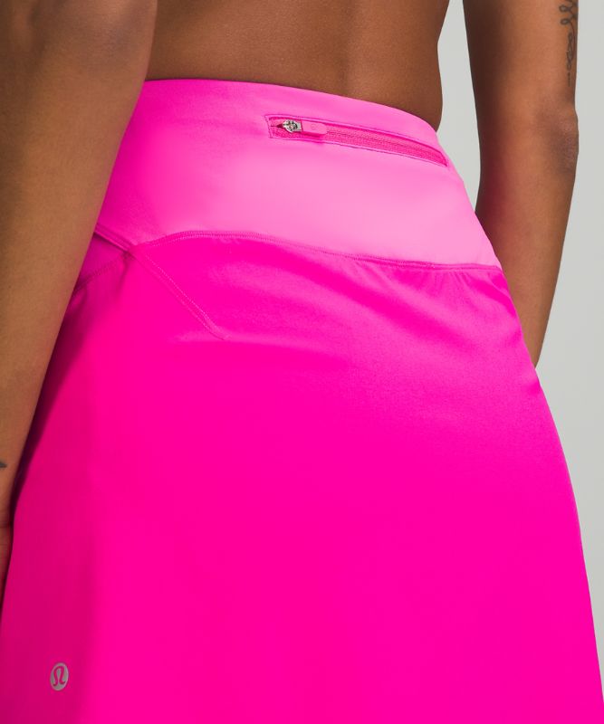 Falda Lululemon Essential HR Run Skirt Long Mujer Rosas | 61509-DALB