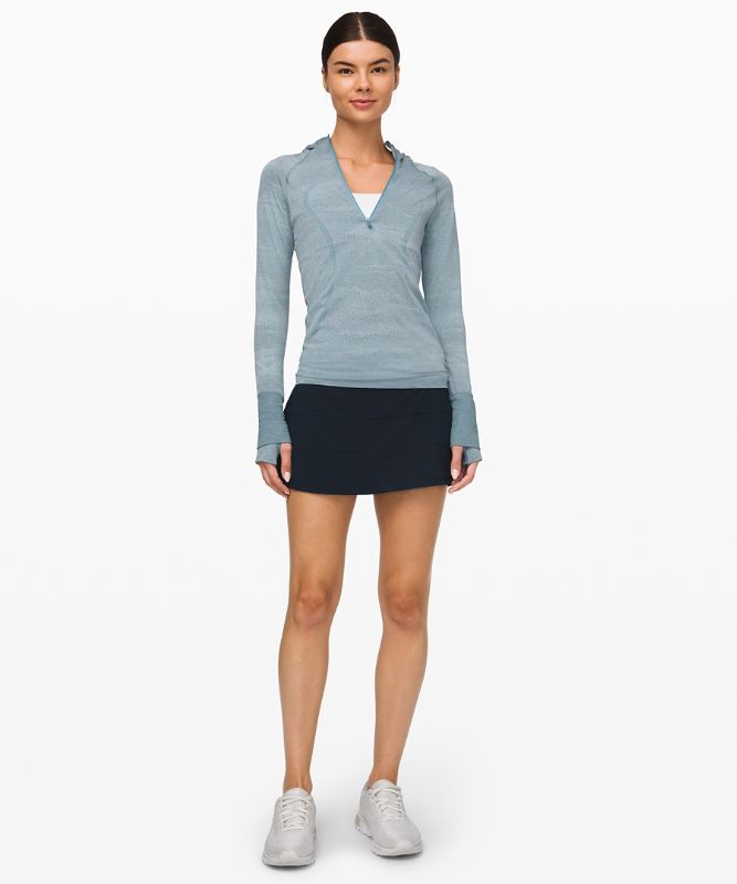 Falda Lululemon Pace Rival Mid-Rise Skirt Mujer Azul Marino | 96037-PIBD