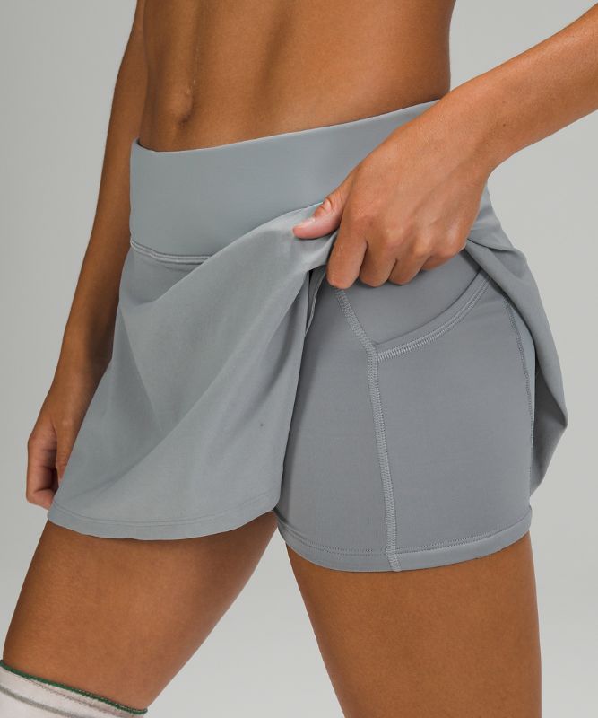 Falda Lululemon Play Off the Pleats Skirt Mujer Grises | 97184-KQNX