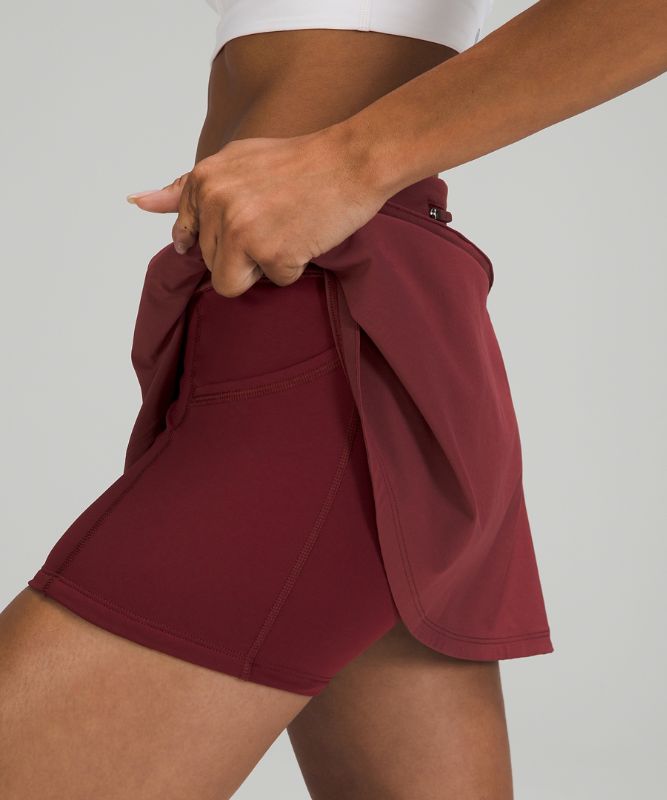 Falda Lululemon Play Off the Pleats Skirt Mujer Rojos Vino | 46187-XZUY