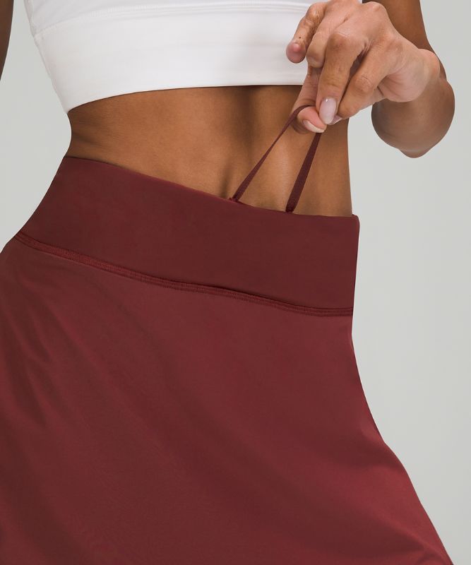 Falda Lululemon Play Off the Pleats Skirt Mujer Rojos Vino | 46187-XZUY