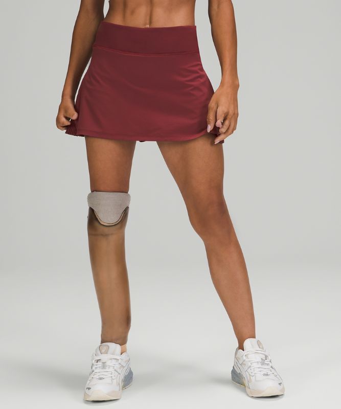 Falda Lululemon Play Off the Pleats Skirt Mujer Rojos Vino | 46187-XZUY