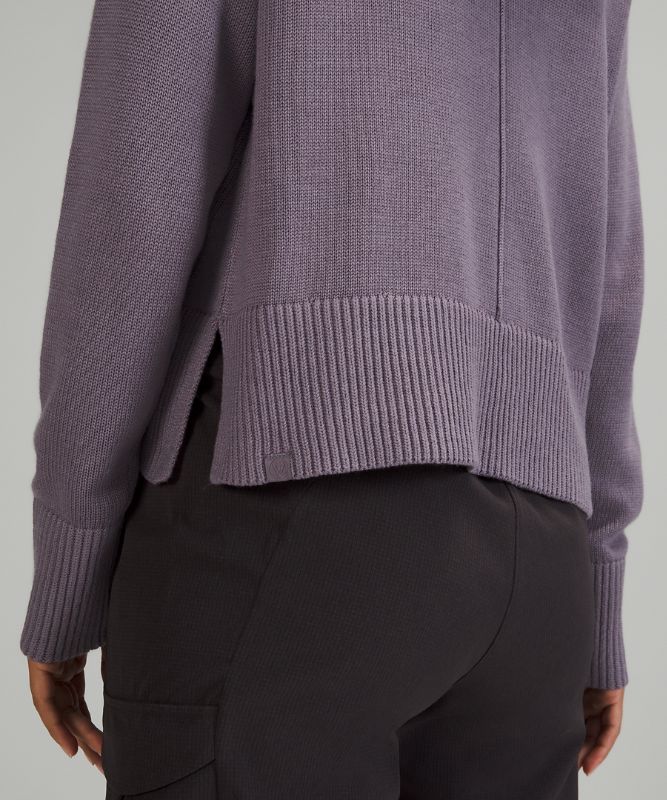 Jerséis Lululemon Cashlu Boxy Crewneck Sweater Online Only Mujer Lavanda | 81206-HIWZ