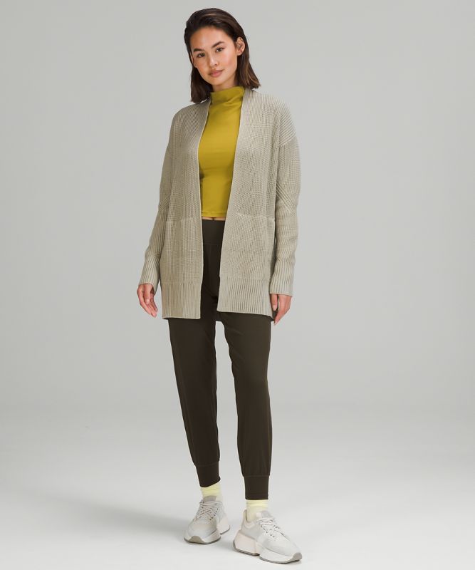 Jerséis Lululemon Cashlu Sweater Wrap Mujer Beige | 72690-OCTS