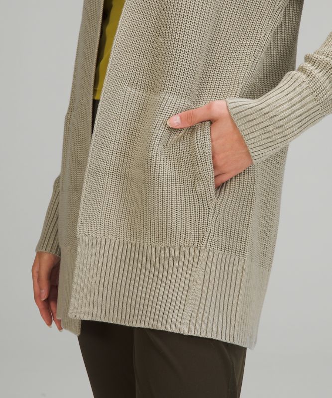 Jerséis Lululemon Cashlu Sweater Wrap Mujer Beige | 72690-OCTS