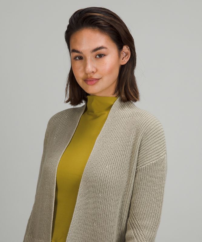 Jerséis Lululemon Cashlu Sweater Wrap Mujer Beige | 72690-OCTS