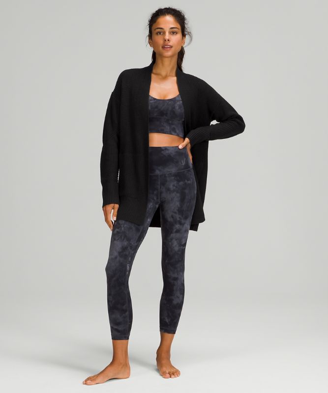 Jerséis Lululemon Cashlu Sweater Wrap Mujer Negros | 97801-DJHX