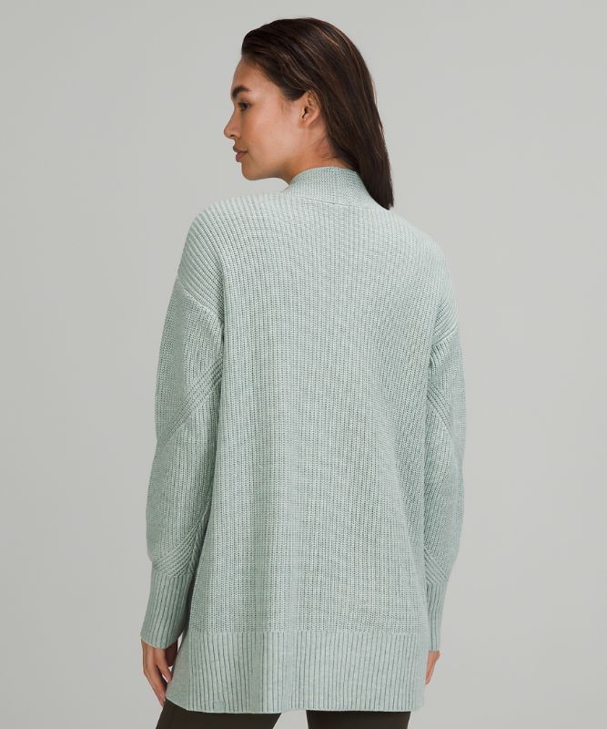 Jerséis Lululemon Cashlu Sweater Wrap Mujer Plateados Azules | 91285-DCLK