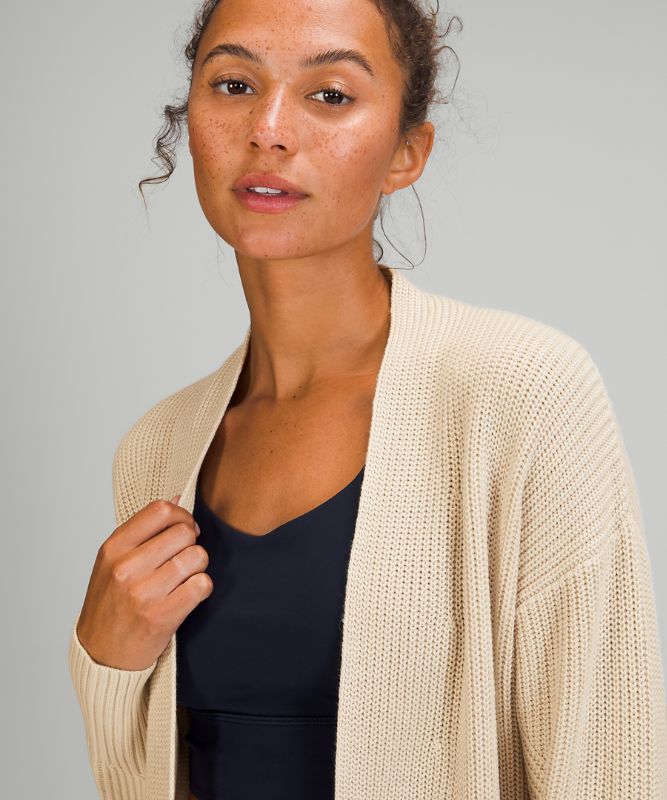 Jerséis Lululemon Cashlu Sweater Wrap Mujer Blancos | 24783-AEWN