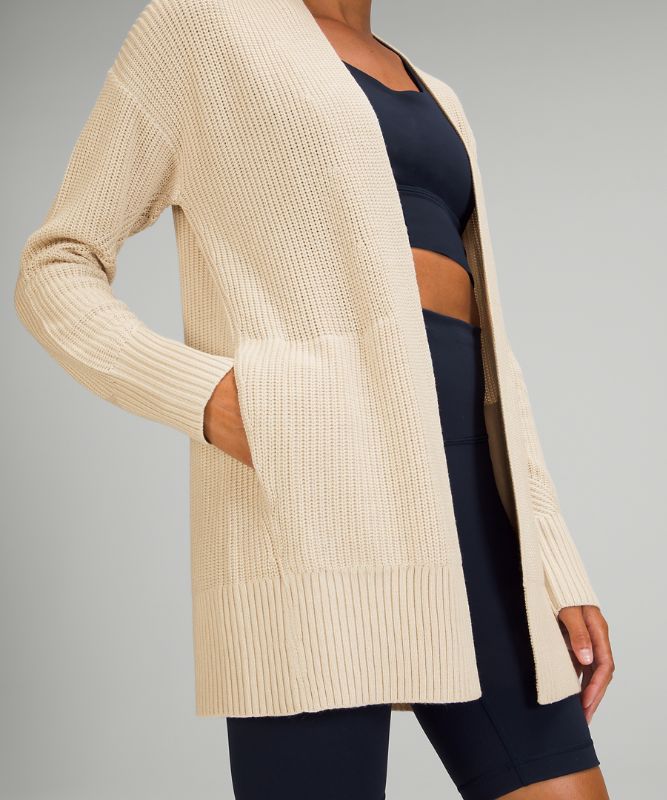 Jerséis Lululemon Cashlu Sweater Wrap Mujer Blancos | 24783-AEWN