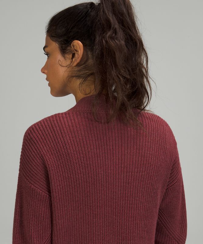 Jerséis Lululemon Cashlu Sweater Wrap Mujer Heathered Mulled Wine | 70598-MRYO