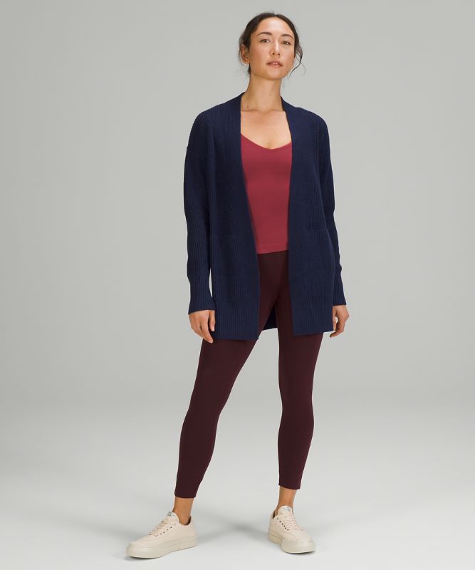 Jerséis Lululemon Cashlu Sweater Wrap Mujer Night Sea | 01726-ADYK