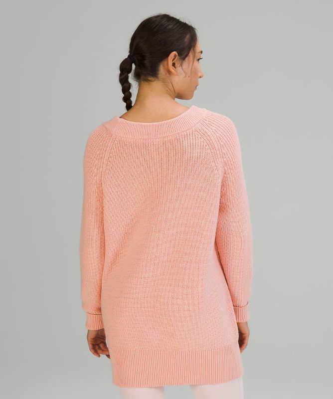 Jerséis Lululemon Merino Wool Sweater Mujer Rosas Blancos | 71058-RJSX