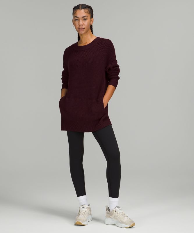 Jerséis Lululemon Merino Wool Sweater Mujer Cassis | 41982-XOEM