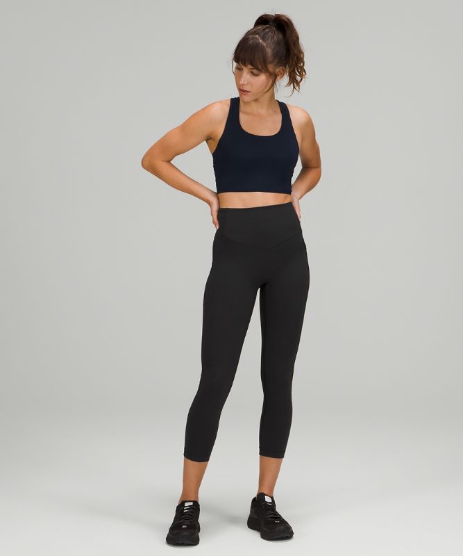 Leggins Lululemon All the Right Places High-Rise Drawcord Waist Crop 23” Mujer Negros | 84105-JFBA