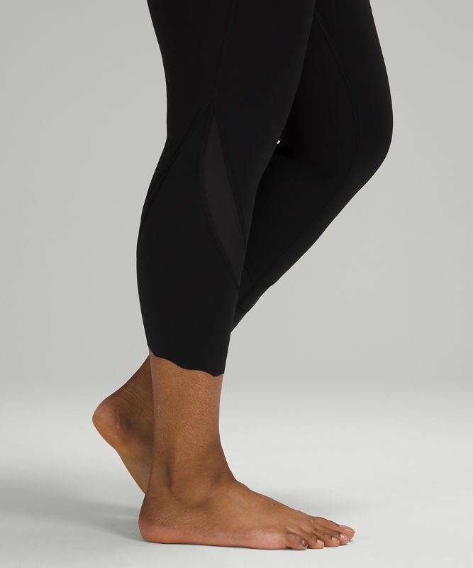 Leggins Lululemon Wunder Under Scalloped Hem High-Rise Crop 23