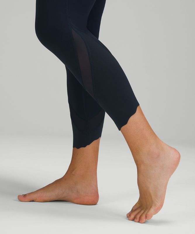 Leggins Lululemon Wunder Under Scalloped Hem High-Rise Crop 23