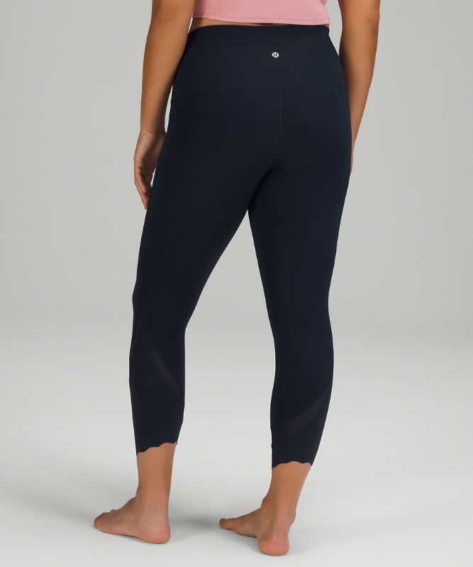 Leggins Lululemon Wunder Under Scalloped Hem High-Rise Crop 23