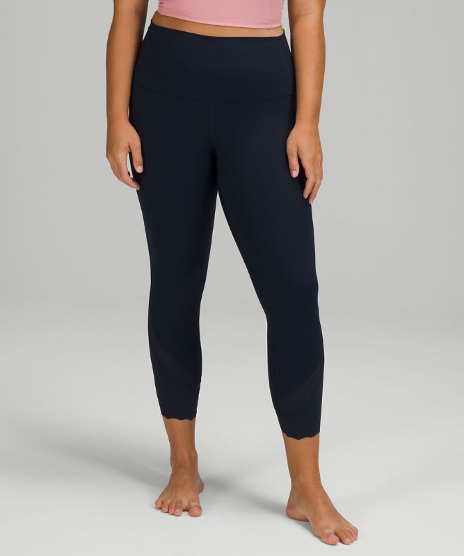 Leggins Lululemon Wunder Under Scalloped Hem High-Rise Crop 23\