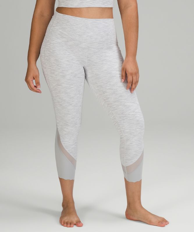 Leggins Lululemon Wunder Under Scalloped Hem High-Rise Crop 23\