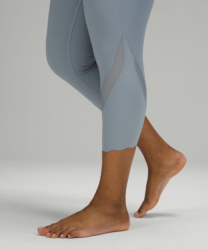 Leggins Lululemon Wunder Under Scalloped Hem High-Rise Crop 23