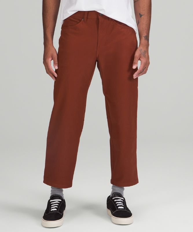 Pantalon Lululemon ABC Crop Relaxed Hombre Marrom | 26150-NTOL