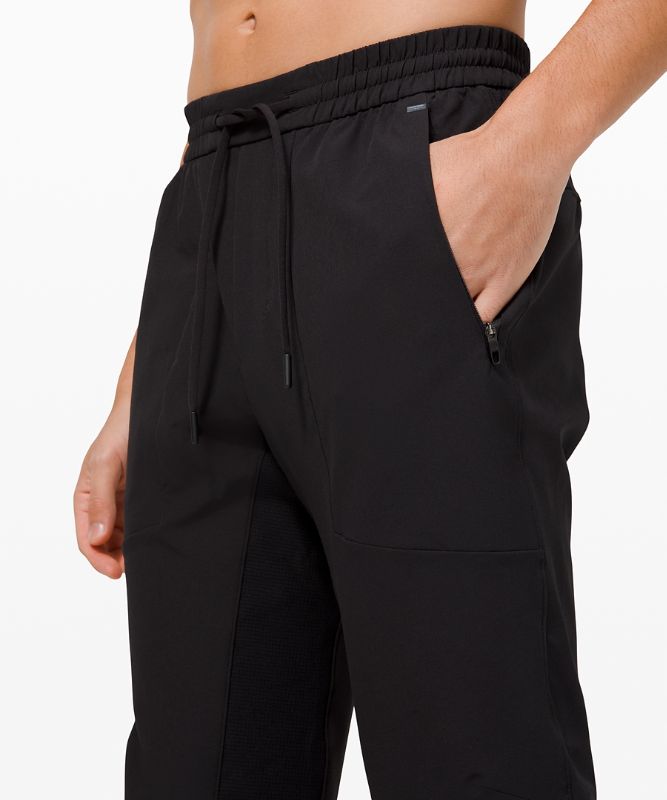 Pantalon Lululemon License to Train Shorter Length Hombre Negros | 69234-JQHR