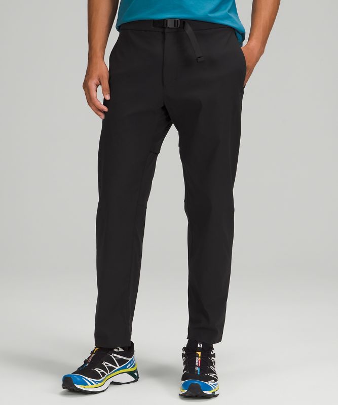 Pantalon Lululemon Relaxed Fit Belted Stretch Hombre Negros | 41987-XTJO