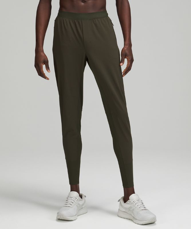 Pantalon Lululemon Surge Hybrid Hombre Verde Oliva Oscuro | 90382-WNXQ