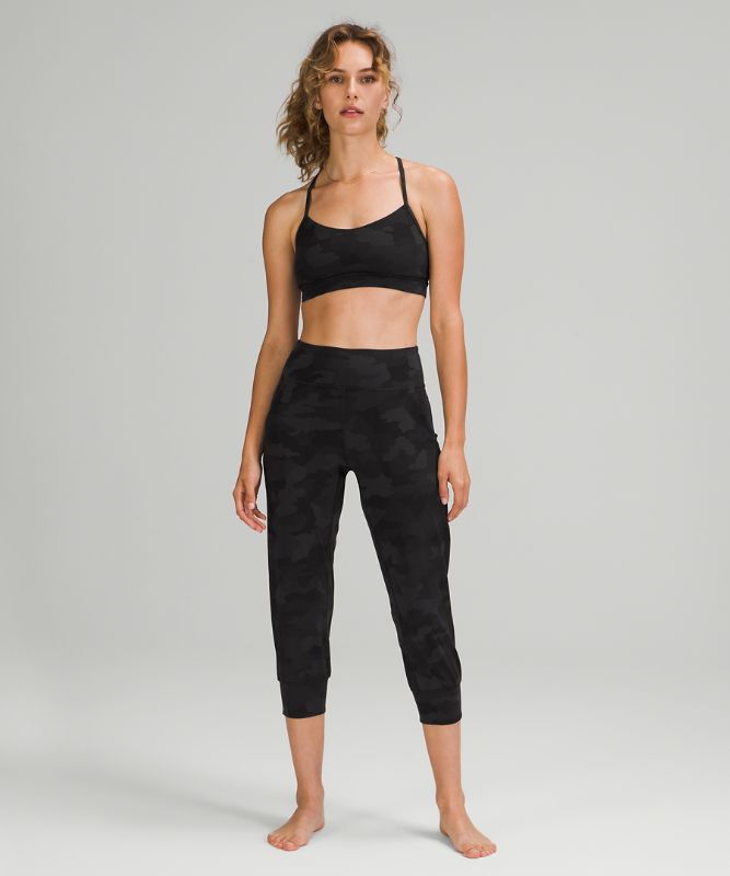 Pantalones Lululemon Align HR Crop Mujer Camuflados Negros Multicolor | 97246-RHMQ