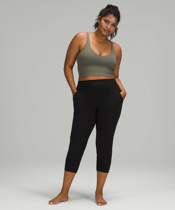 Pantalones Lululemon Align High-Rise Crop Mujer Negros | 46729-NGDV