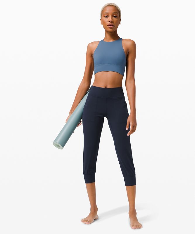 Pantalones Lululemon Align High-Rise Crop Mujer Azul Marino | 70216-GAQV