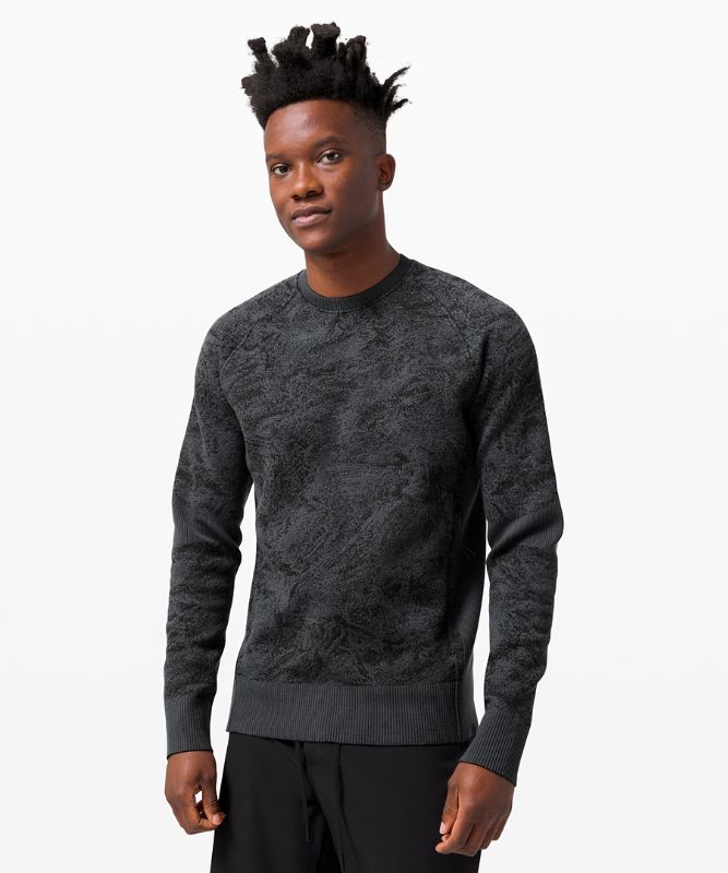 Pullover Lululemon End State Hombre Grises Oscuro Negros | 04168-COUE