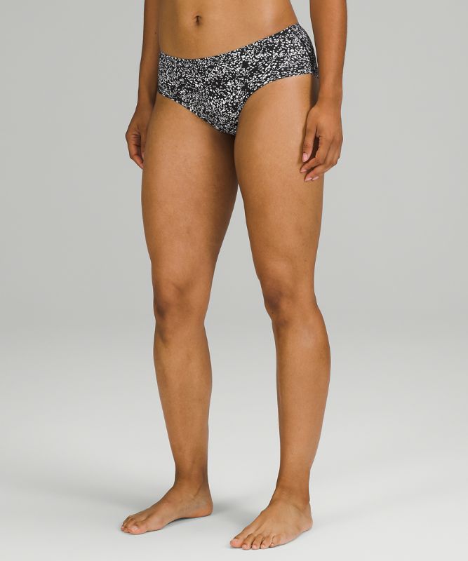 Ropa Interior Lululemon InvisiWear Mid-Rise Hipster Underwear Mujer Blancos Negros | 04583-YGFB