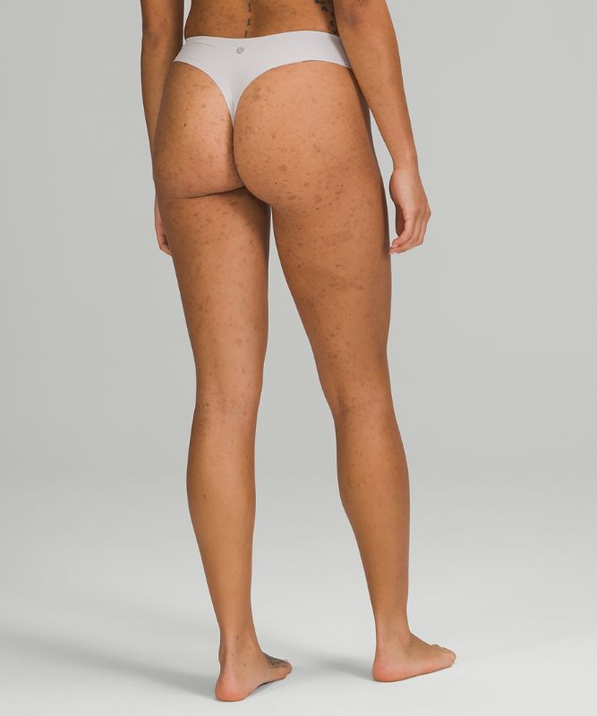 Ropa Interior Lululemon InvisiWear Mid-Rise Thong Underwear 3 Pack Mujer Marrom | 90157-BSRO