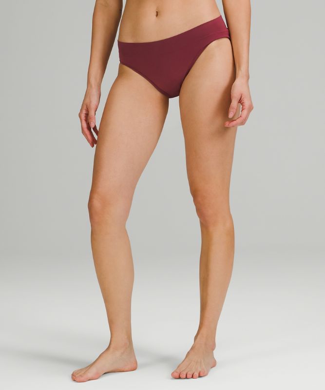 Ropa Interior Lululemon Seamless Mid-Rise Bikini Mujer Mulled Wine | 47236-SZPD