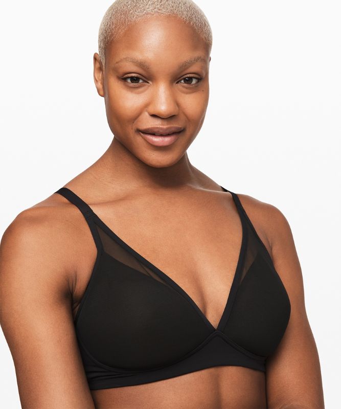 Ropa Interior Lululemon Simply Sheer Bra Mujer Negros | 20698-JLAN