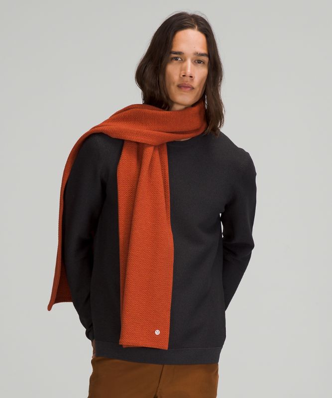 Scarves & Gloves Lululemon All Ease Scarf Accessories Rojos Oscuro Negros | 50634-CGSD