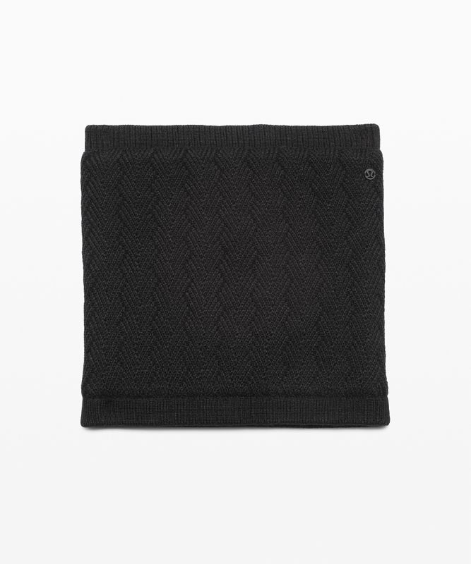 Scarves & Gloves Lululemon Chevron Knit Neck Warmer Accessories Negros | 01932-FPRX