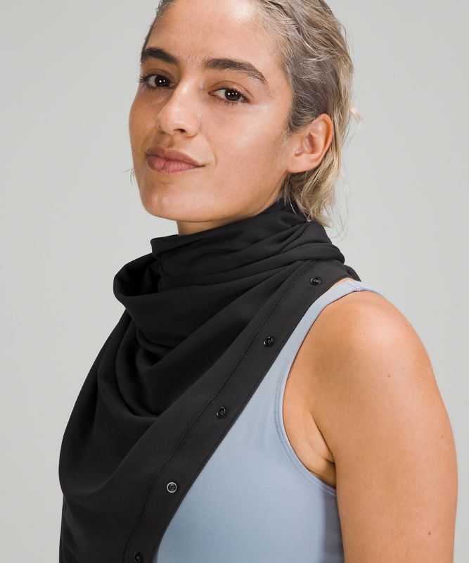 Scarves & Gloves Lululemon Customizable Snap Scarf Accessories Negros | 90315-ITFP