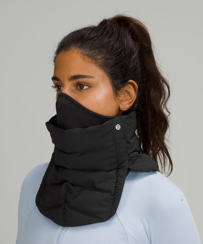 Scarves & Gloves Lululemon Down 2-in-1 Run Neck Warmer Accessories Negros | 42093-QCJB