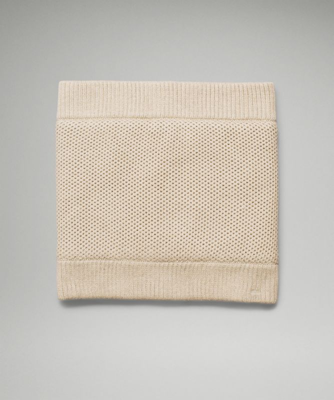 Scarves & Gloves Lululemon Fleece-Lined Knit Neck Warmer Accessories Beige | 93456-BEUK