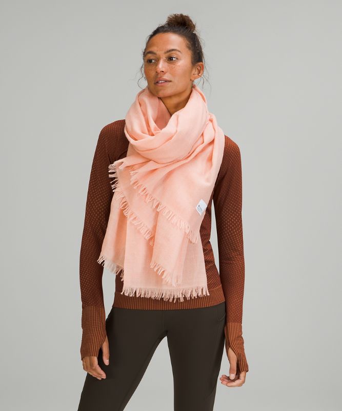 Scarves & Gloves Lululemon Woven Wool Scarf Accessories Rosas | 56418-QIAE