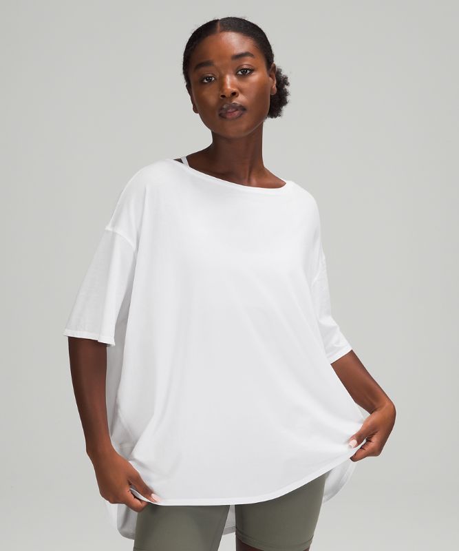 Short Lululemon Back in Action Short Sleeve Mujer Blancos | 59870-GOYF